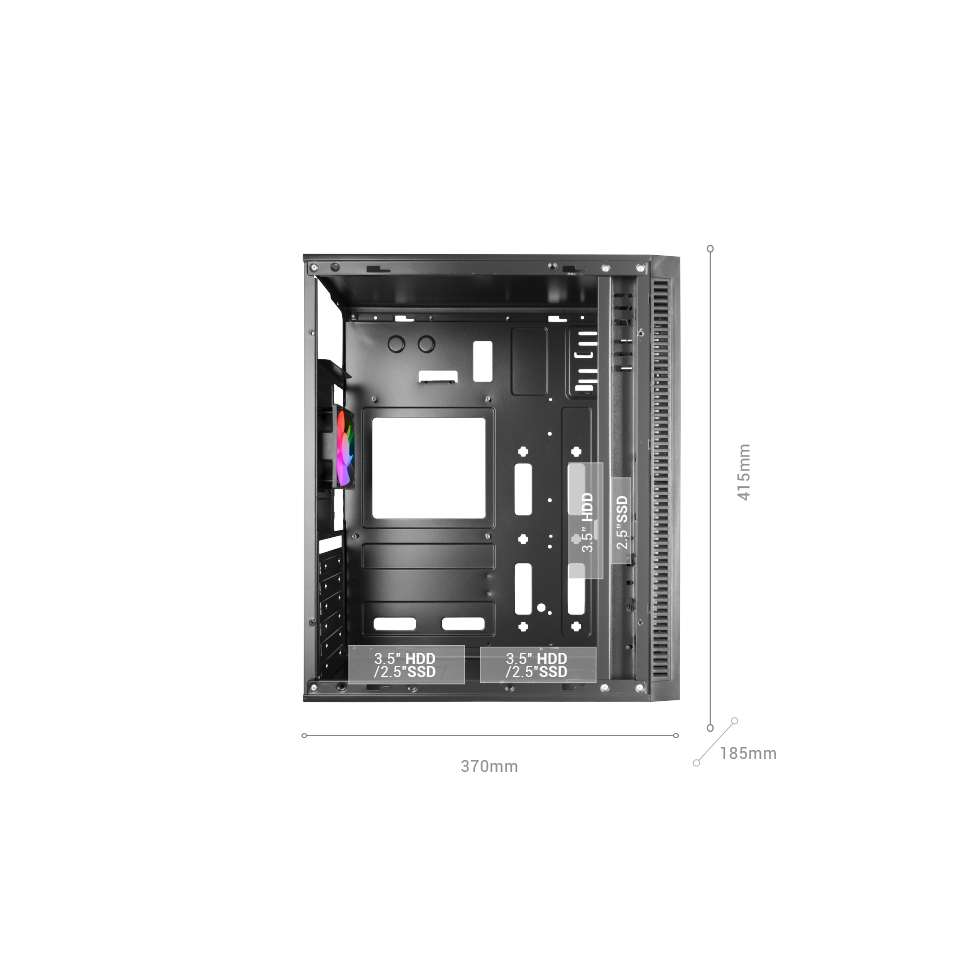 Caja Gaming ATX MC-BLAZE | Mars Gaming