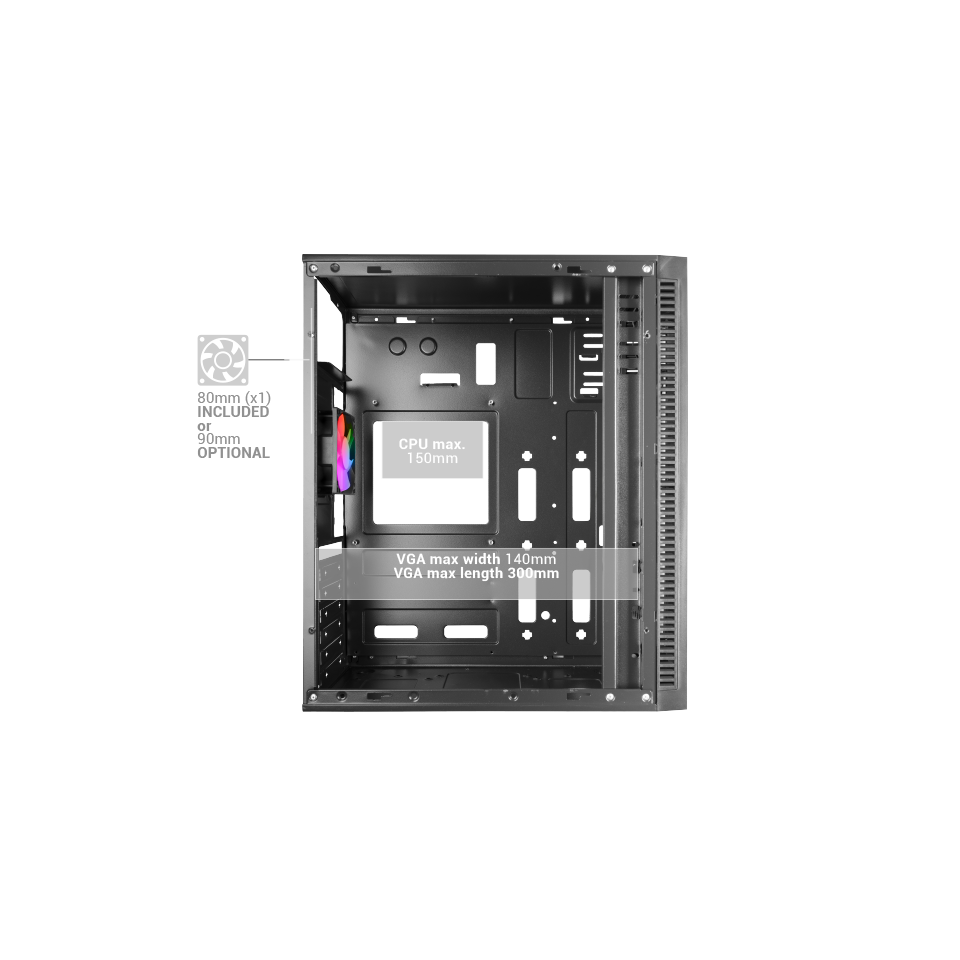 Caja Gaming ATX MC-BLAZE | Mars Gaming