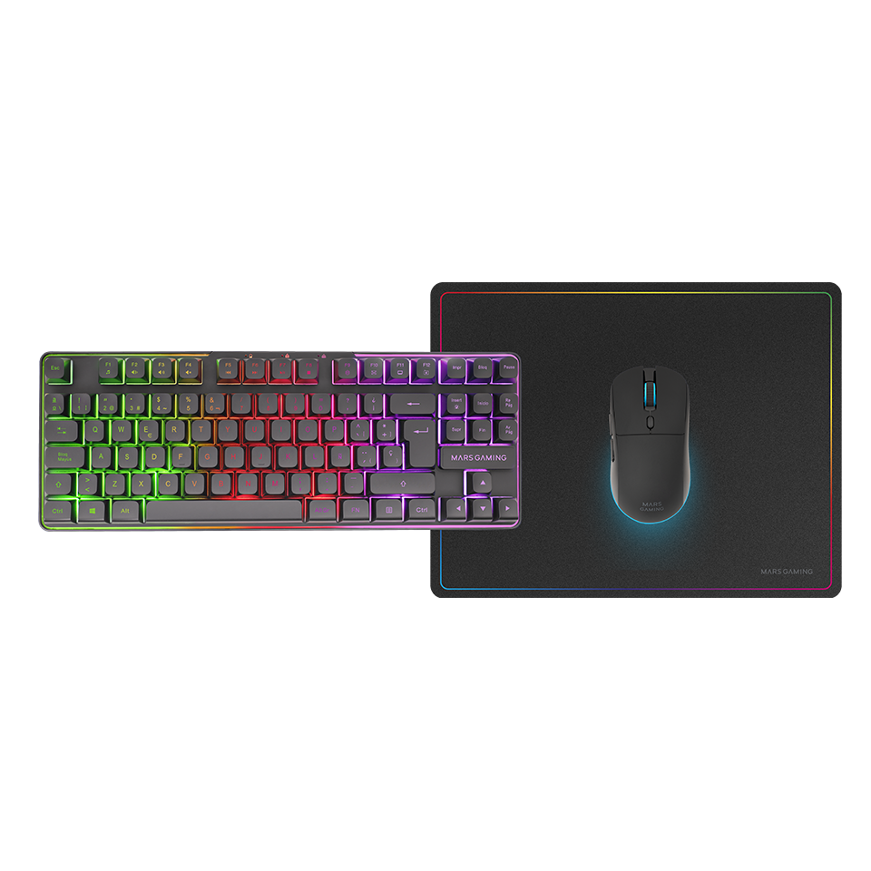 Combo Sem Fio Gaming 3em1 MCPWTKL | Mars Gaming
