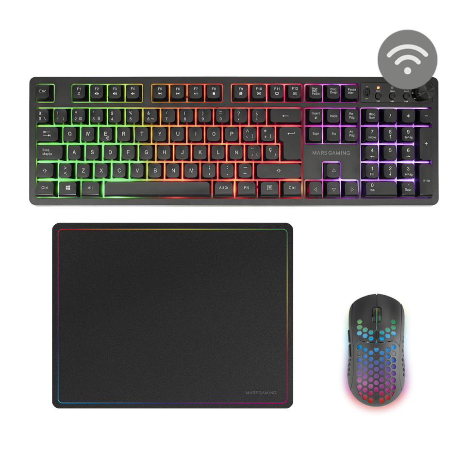 Combo Inalámbrico Gaming 3en1 MCPWX | Mars Gaming